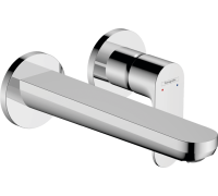 Смеситель для раковины Hansgrohe Rebris S настенный на 2 отверстия излив 200 мм хром 72528000