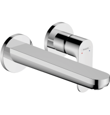 Смеситель для раковины Hansgrohe Rebris S настенный на 2 отверстия излив 200 мм хром 72528000