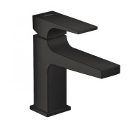 Смеситель для раковины Hansgrohe Metropol 89 мм клапан Push-Open черный матовый 32500670