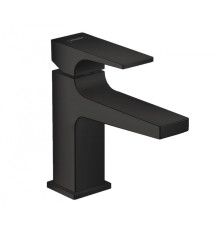 Смеситель для раковины Hansgrohe Metropol 89 мм клапан Push-Open черный матовый 32500670