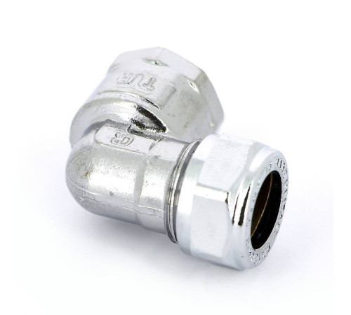 Угольник обжимной Tiemme хромированный 12х1/2 ВР 1130090