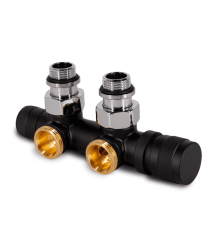 Узел нижнего подключения SR Rubinetterie Tondera угловой 1/2 x 3/4 EK черный матовый левый 0683-1500VCES