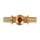 Тройник аксиальный Hoobs 25x3.5-3/4-25x3.5 мм с внутренней резьбой HB-PEXTG-253425