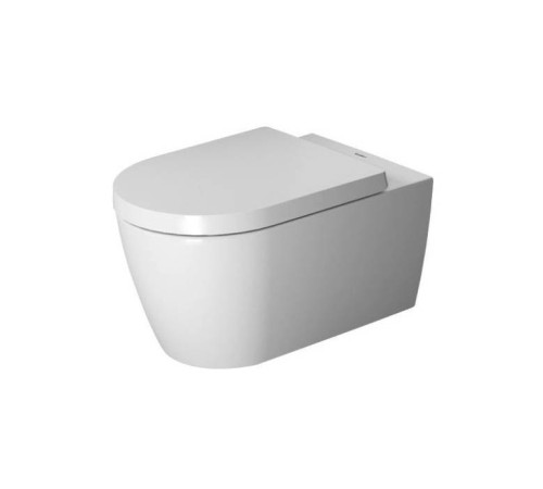 Унитаз подвесной Duravit ME by Starck Rimless с сиденьем микролифт 37х57 см 45290900A1