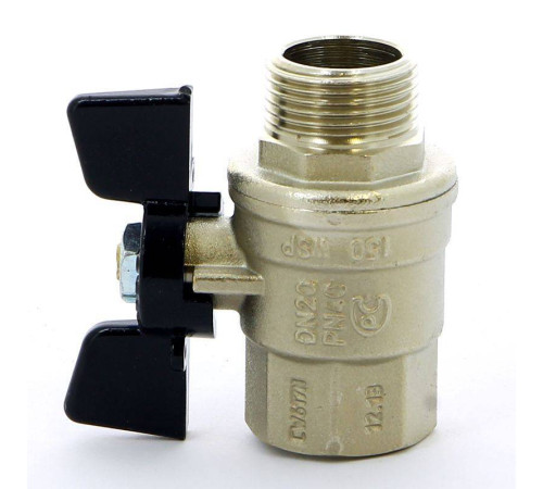 Кран шаровой Bugatti Oregon 3/4 НВ бабочка 03070065