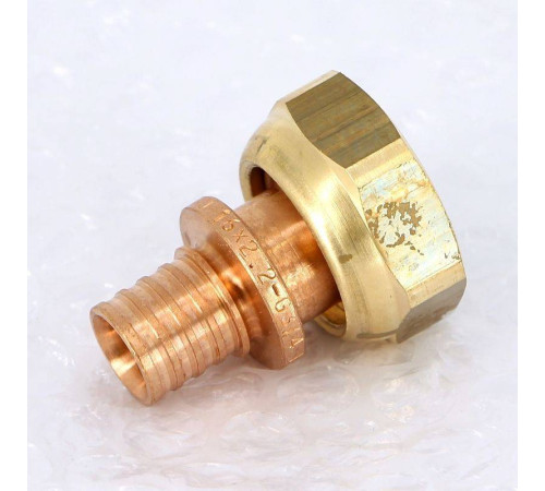 Муфта с накидной гайкой Rehau Rautitan RX 16х3/4 бронза 456336