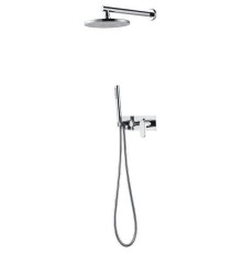 Смеситель встраиваемый для душа с верхним душем Boheme Spectre хром 454-CR