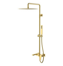 Душевая стойка Boheme Qubic матовое золото 478-MG