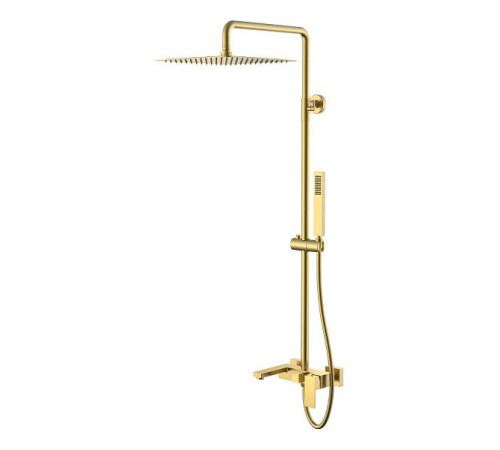 Душевая стойка Boheme Qubic матовое золото 478-MG