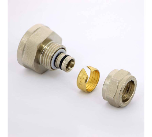 Муфта обжимная никелированная Uni-Fitt 16x3/4 ВР 661N6300