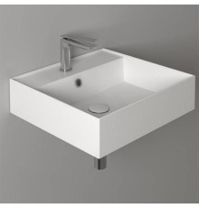 Раковина подвесная Simas Agile 51х46 см 1 отверстие с переливом белая AG51 bi