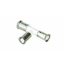 Тройник-пресс переходный Henco 26x20x20 мм белый 11PKW-262020