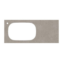 Столешница Kerama Marazzi Magica Риккарди 120 см для встраиваемых раковин 1 отверстие серый матовый MA.2.1.SG519920R\120