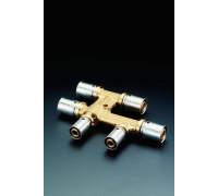 Крестовина прессовая TECEflex 16x16x16 мм латунь в кожухе 1514653