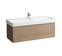 Тумба с раковиной Laufen Pro S 116x45x39.5 см подвесная 1 ящик светлый дуб 8.1496.5.000.104.1/4.8356.2.096.479.1