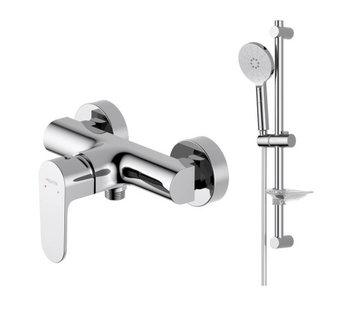 Набор для душа 2 в 1 Aquatek Оберон (AQ1260CR+AQ2014CR) хром AQ1232CR