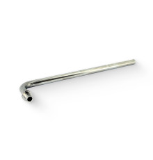 Угольник аксиальный с трубкой Duino 16 x 15 мм 500 мм нержавеющая сталь 757S6155