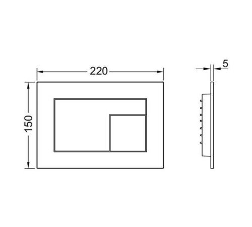 Панель смыва TECE TECEvelvet каменно-серый 9240734