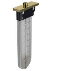 Внешняя часть Hansgrohe sBox с прямоугольной розеткой полированное золото 28010990