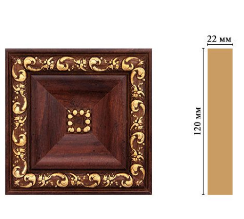 Вставка декоративная Decomaster D208-1084 120x120x22 мм D208-1084