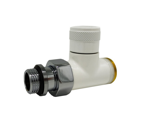 Вентиль запорный прямой SR Rubinetterie Tondera 1/2x3/4E белый 0675-1500VCEA