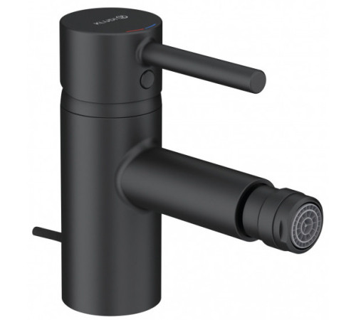 Смеситель для биде Kludi Bozz со сливным гарнитуром черный матовый 385333976