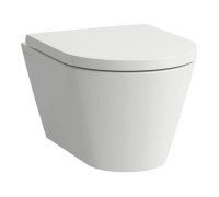 Унитаз подвесной Laufen Kartell 49x37x28.5 см укороченный безободковый белый 8.2033.3.000.000.1