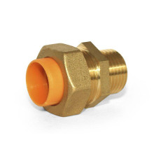 Муфта для газа Stahlmann обжим-наружная резьба 15х1/2 SSMG1501/2BGZ