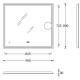 Зеркало Kerama Marazzi Tecno 90х80 см с LED подсветкой и макро линзой TE.mi.90.1