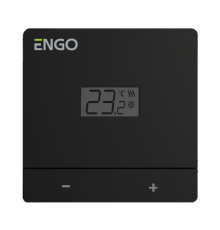 Терморегулятор непрограммируемый ENGO Controls EASY230B накладной 230 В черный EASY230B