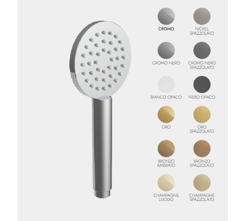 Ручной душ Fima Carlo Frattini Handshowers 90 мм F1190NS черный матовый