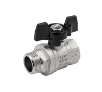 Кран шаровой ELSEN Strong T 1 НВ ручка-бабочка латунь EV10.2201