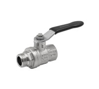Кран шаровой ELSEN Strong T 1 1/2 НВ ручка-рычаг латунь EV112.2101
