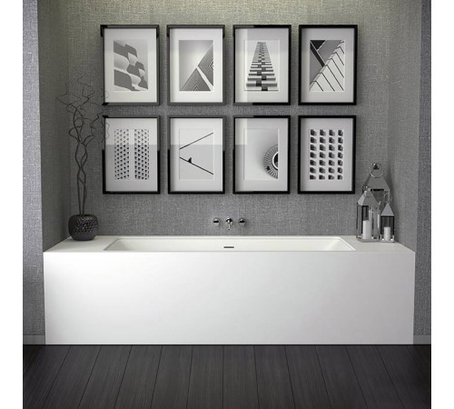 Ванна встраиваемая Knief Shape 170х70х60 см со сливом-переливом click-clack белый матовый 0600-730-01