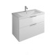 Комплект мебели Burgbad Eqio 93 см с раковиной подвесной белый глянец SEYQ093F2009G0146C001*1