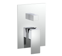 Смеситель встраиваемый AQUAMET Savona на 2 потр. с внутр. частью хром AQM8808CR