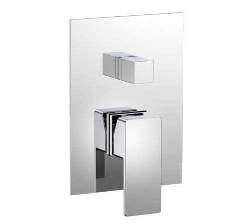 Смеситель встраиваемый AQUAMET Savona на 2 потр. с внутр. частью хром AQM8808CR