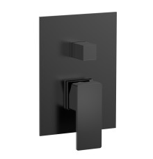 Смеситель встраиваемый AQUAMET Savona на 2 потр. с внутр. частью черный матовый AQM8808MB