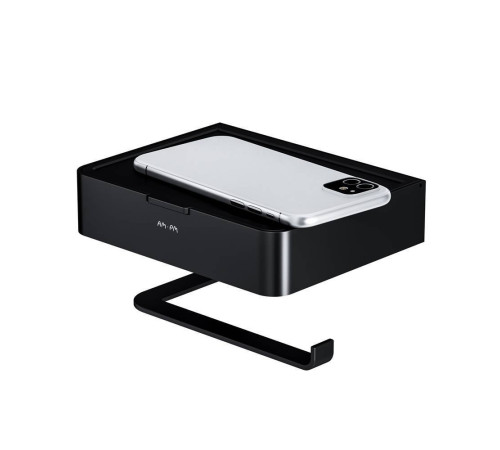 Держатель для туалетной бумаги с отделением AM.PM Inspire V2.0 черный матовый A50A341522