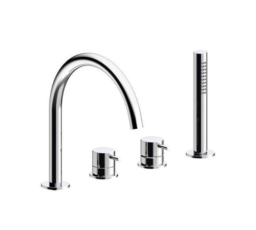 Смеситель на борт ванны Almar на 4 отверстия с ручной лейкой хром E214006.CR