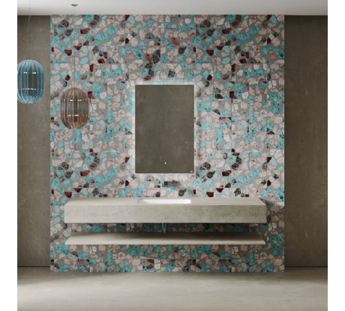 Раковина встраиваемая снизу Salini Marea 06 55х40х13.4 см S-Sense белый глянцевый 1802106G