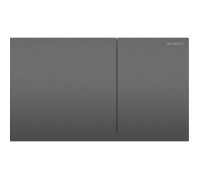 Клавиша смыва Geberit Sigma70 для двойного смыва квадратная хромированный черный 115.622.QD.1