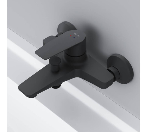 Смеситель для ванны и душа AM.PM Gem черный F90A10022