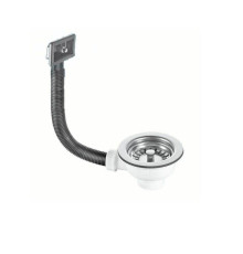 Слив-перелив для раковины McAlpine L=235 мм прямоугольный перелив хром OR2-113S