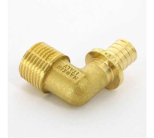 Угол аксиальный Uni-Fitt 16x1/2 НР латунь 745G6200