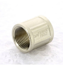 Муфта резьбовая никелированная Tiemme ВР-ВР 3/4 1500150