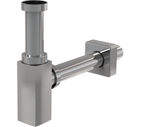 Сифон для умывальника Alca Plast A401 цельнометаллический квадратный A401