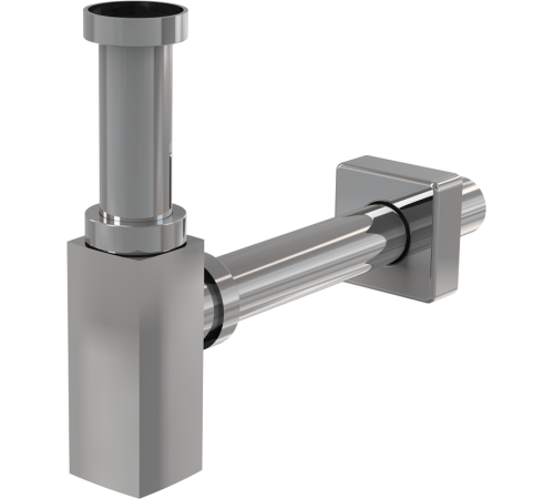 Сифон для умывальника Alca Plast A401 цельнометаллический квадратный A401