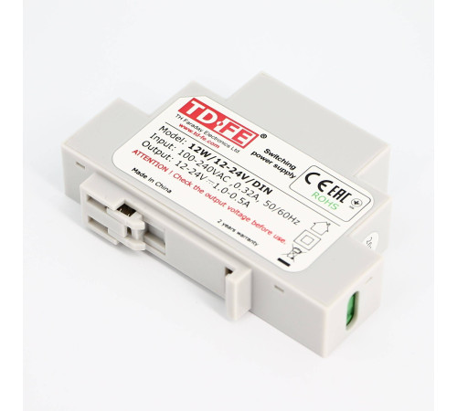 Блок питания на DIN-рейку TVP Electronics 12Вт 12-24В 12W/12-24V/DIN