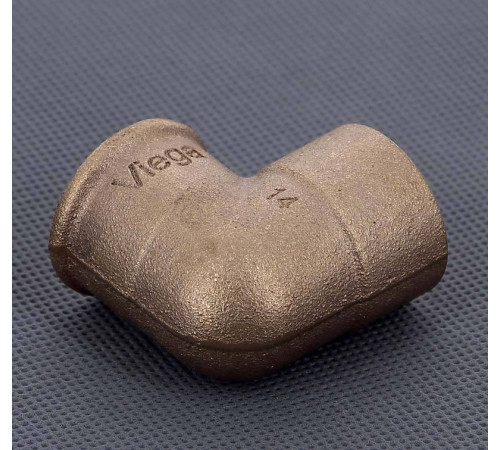 Угол 90° бронзовый Viega пайка-ВР 28х3/4 144203